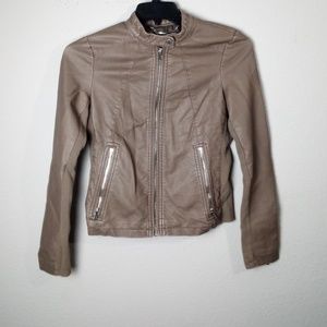 Express Women's Faux Leather Jacket Size Small